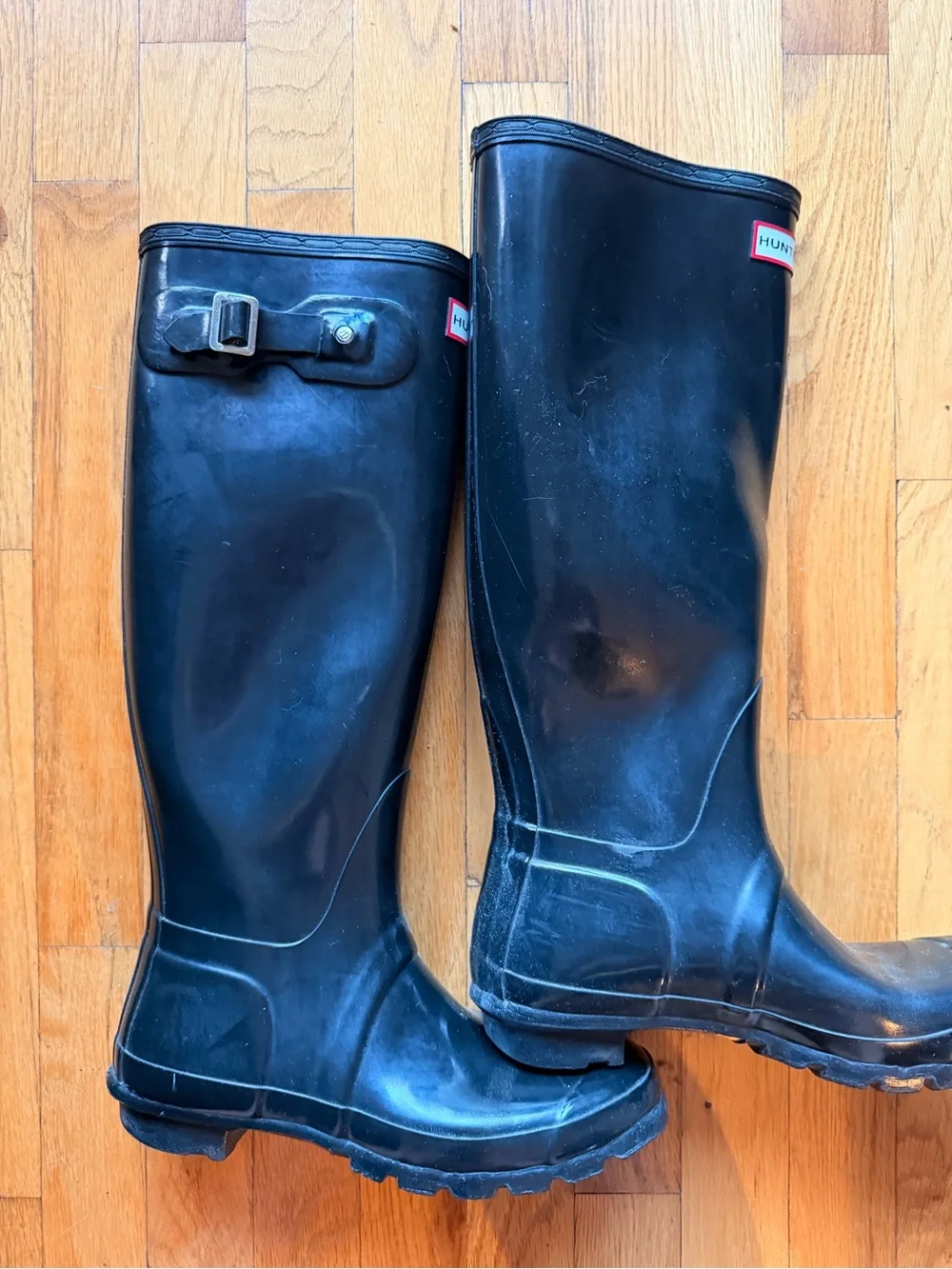 Hunter Women's Tall Black Waterproof Rain Boots